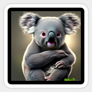 Cute Baby Koala Sitting Sticker